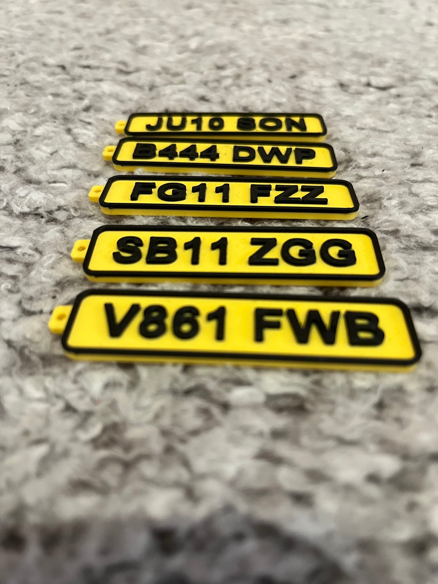 Customisable License Plate Keyring