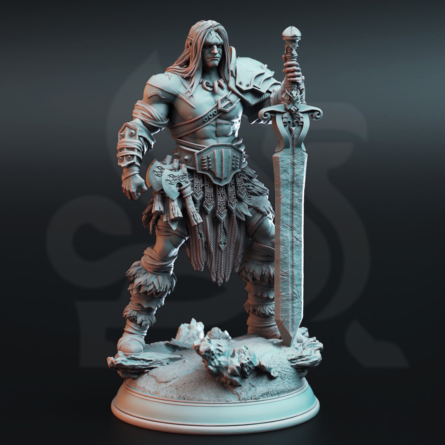 Oovur the Colossal Wastewalker Barbarian