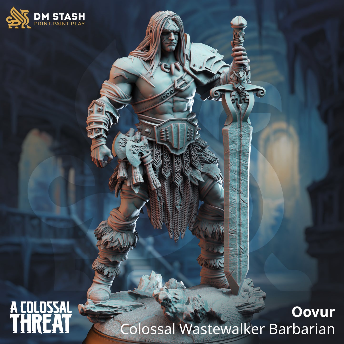 Oovur the Colossal Wastewalker Barbarian