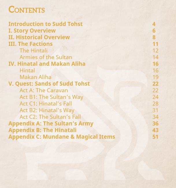 Sands of Sudd Tohst 5E Short Campaign | Stat Blocks | A5 D&D Module