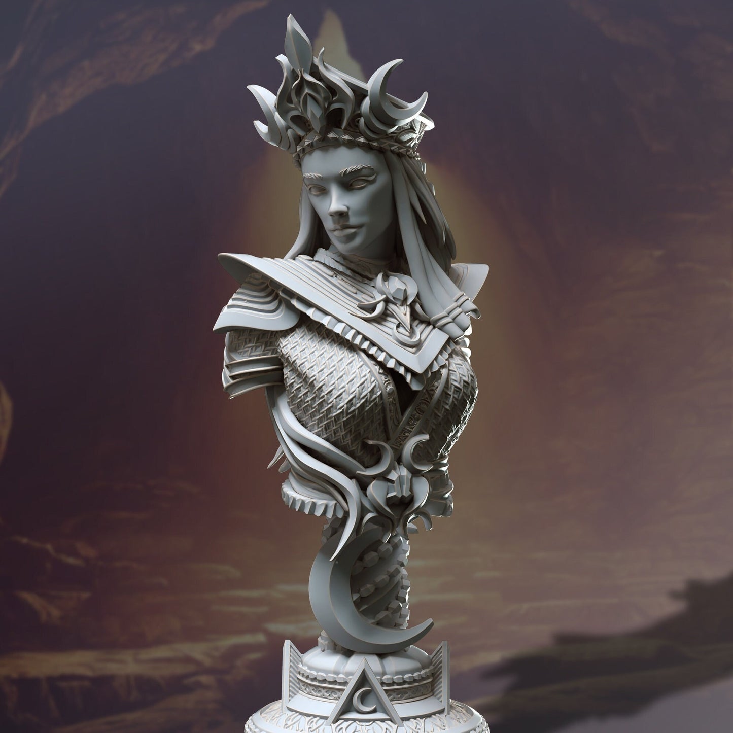 Glanbeli the Lunar Goddess | Bust |