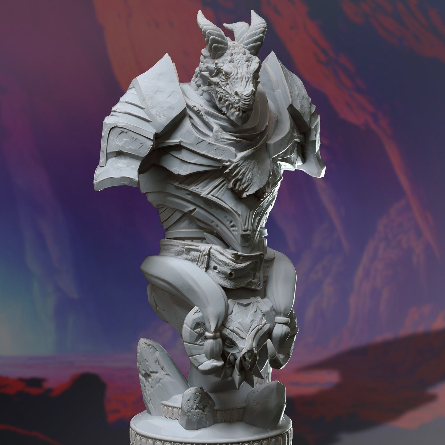 Tharvian the Dragon Knight | Bust |