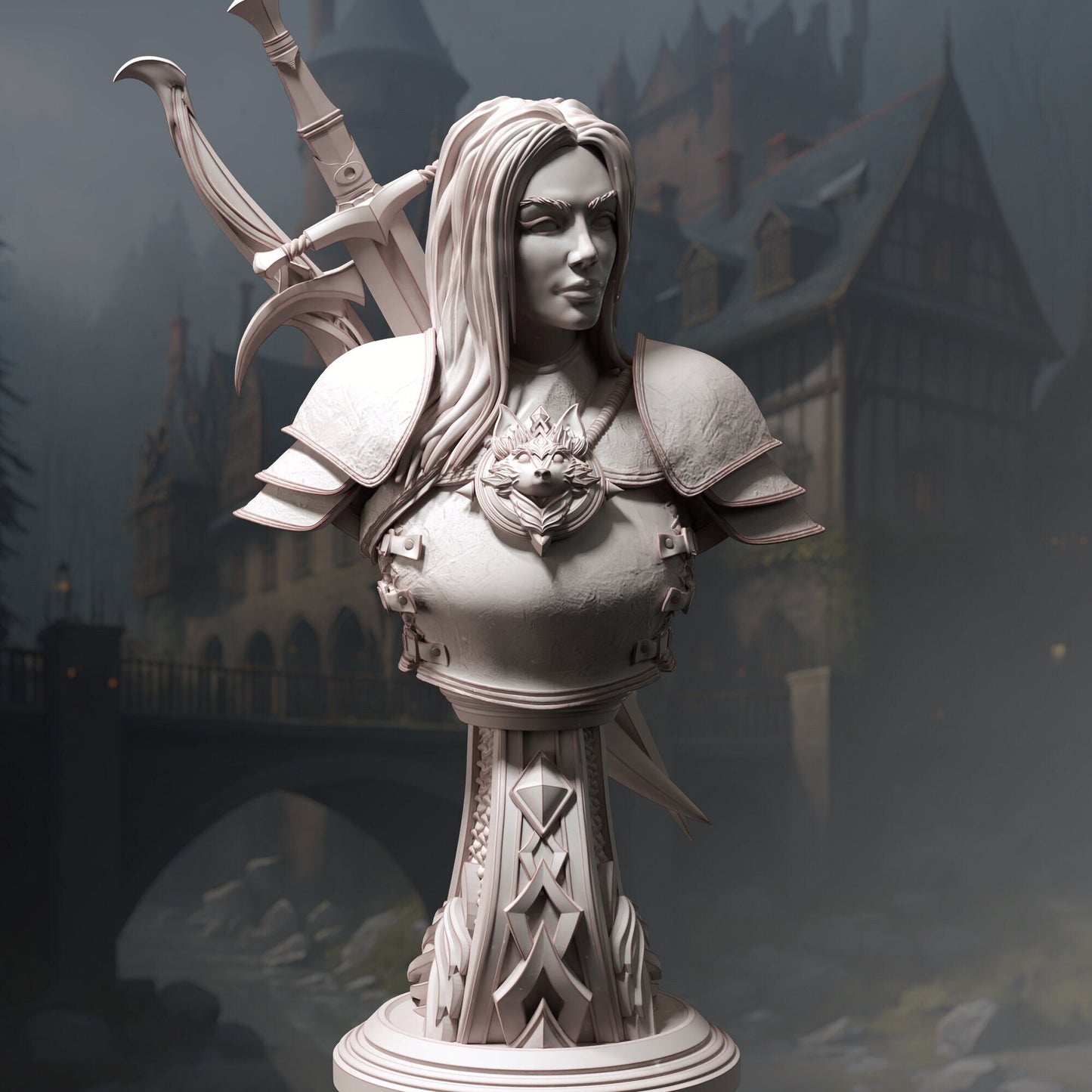 Lina Vixine the Foxhound | Bust |