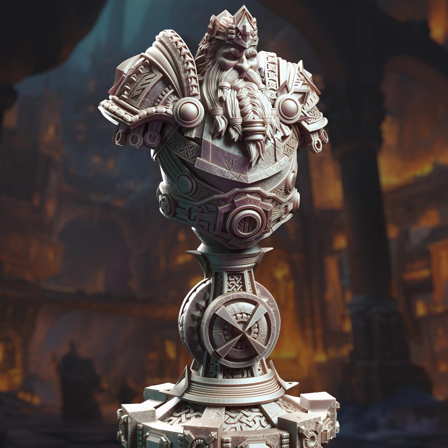 Gordrain Stonehand, Dwarven General | Bust |