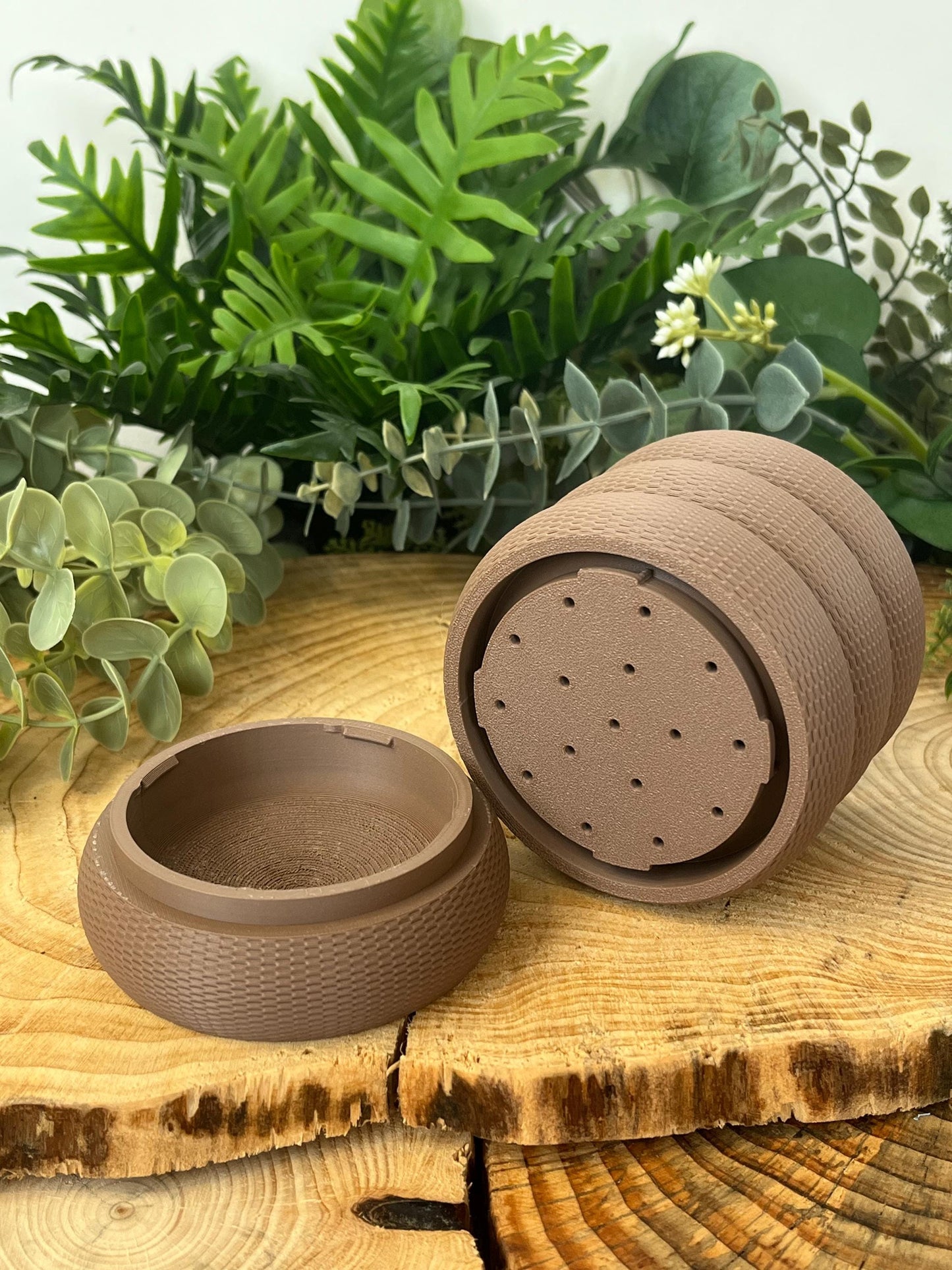 Bubble Weave Planter with Hidden Drip Tray | Eco friendly Planter | 12 Colours | Renter Friendly