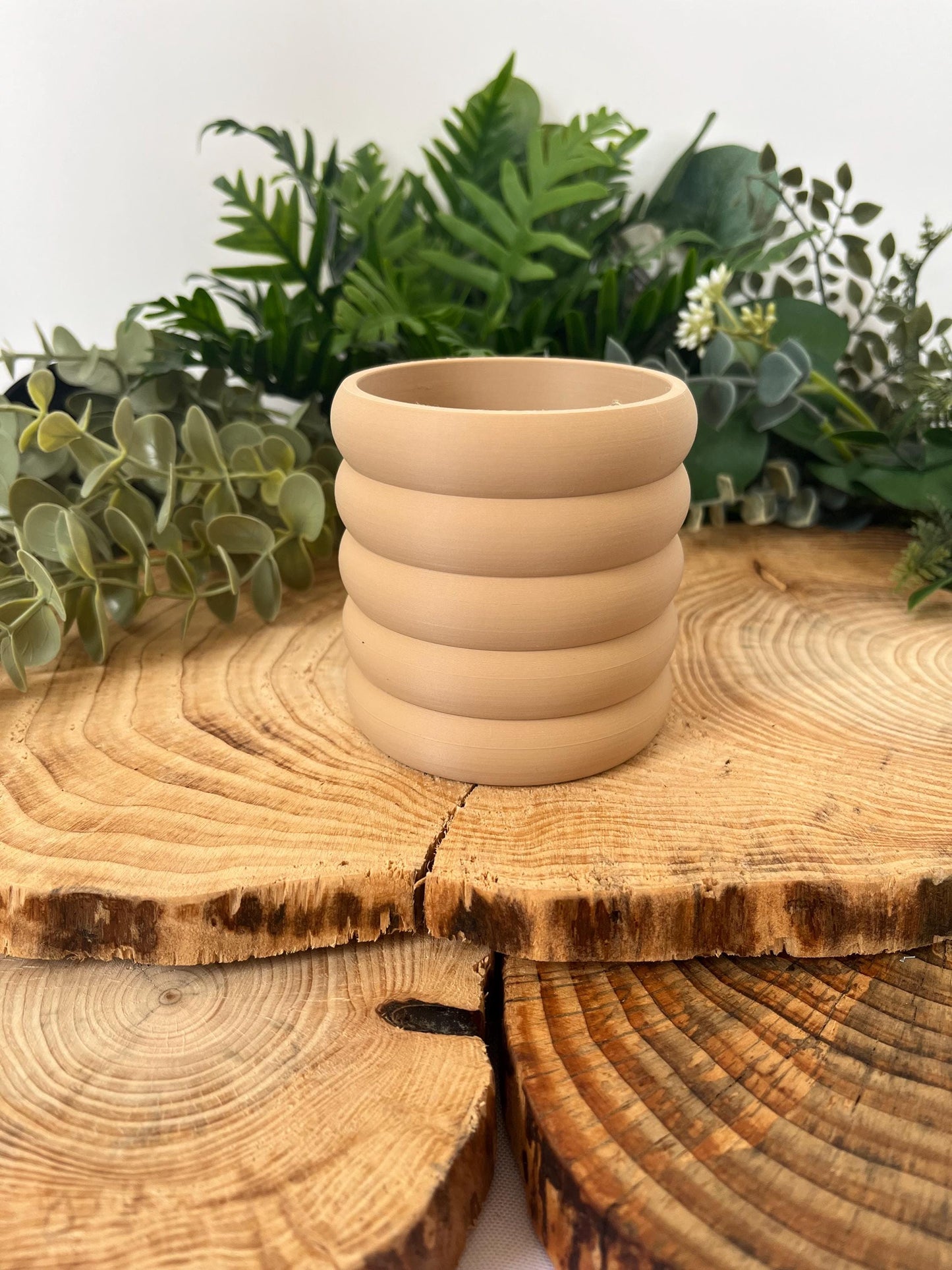 Bubbles, planter with hidden drip tray | Vegan and Eco friendly vase