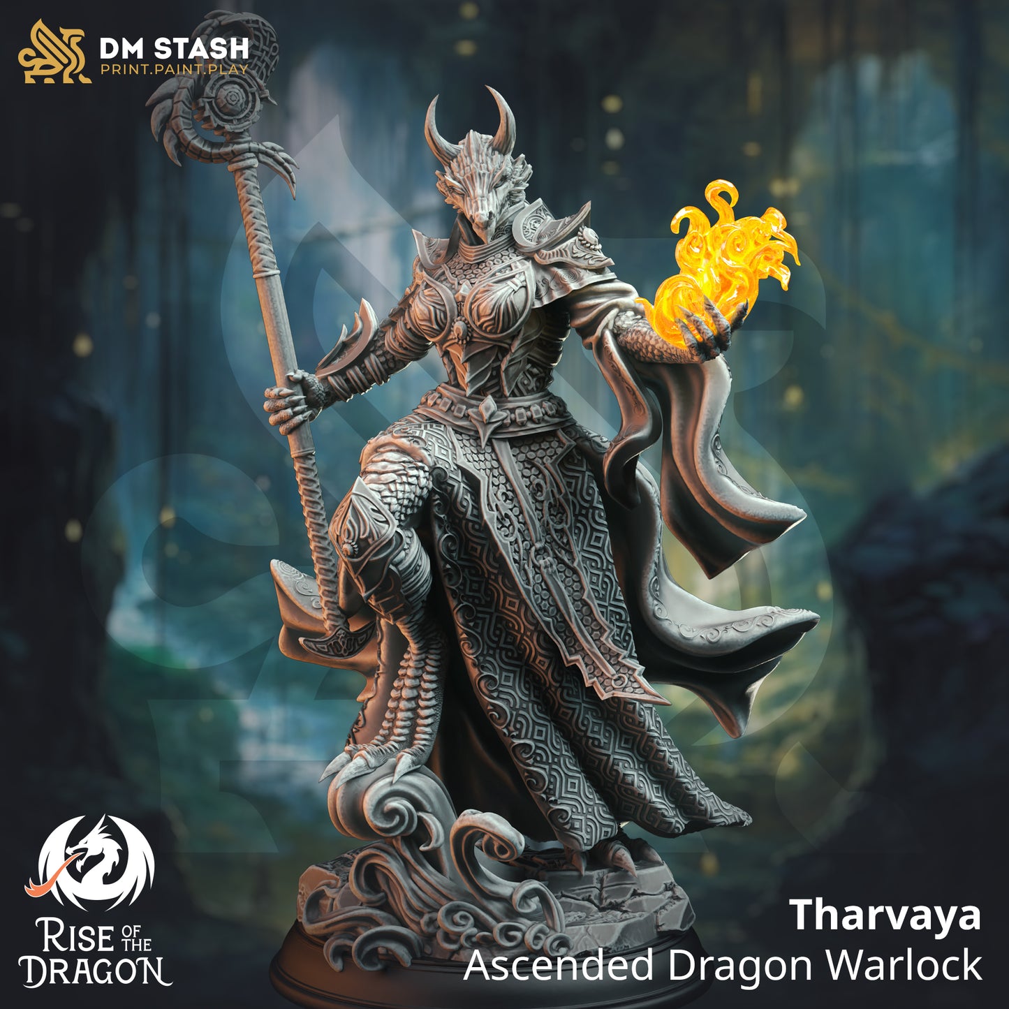Tharvaya the Ascended Dragon Warlock