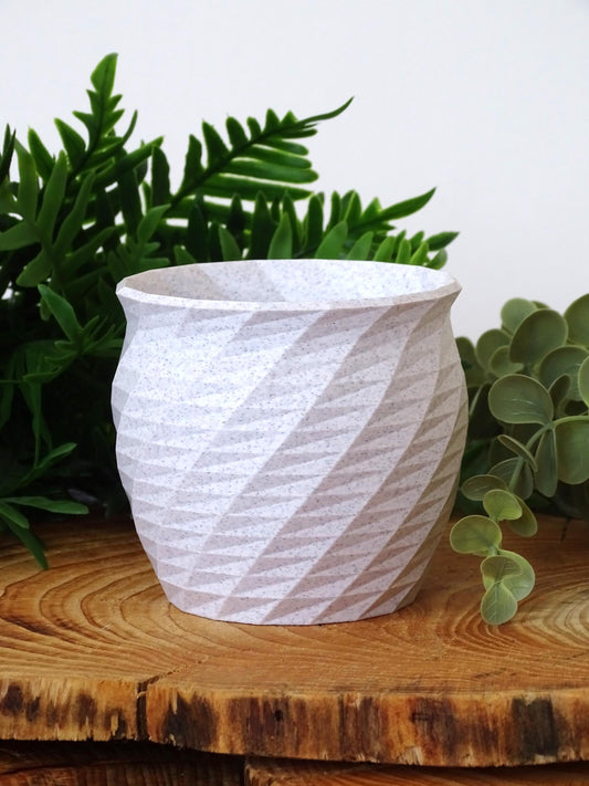 Spiral Ribbed Planter | Vegan and Eco friendly planter