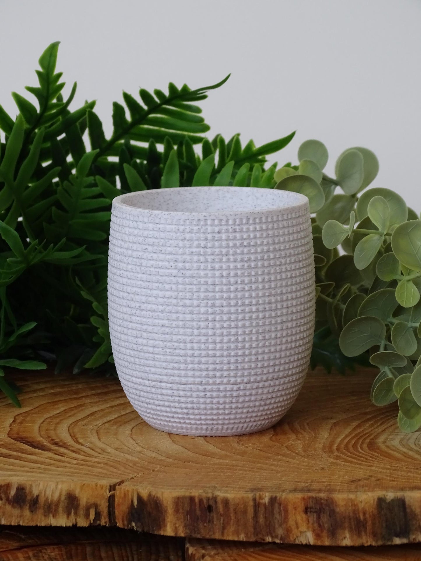Grid Planter with Hidden Drip Tray | Vegan and Eco friendly planter