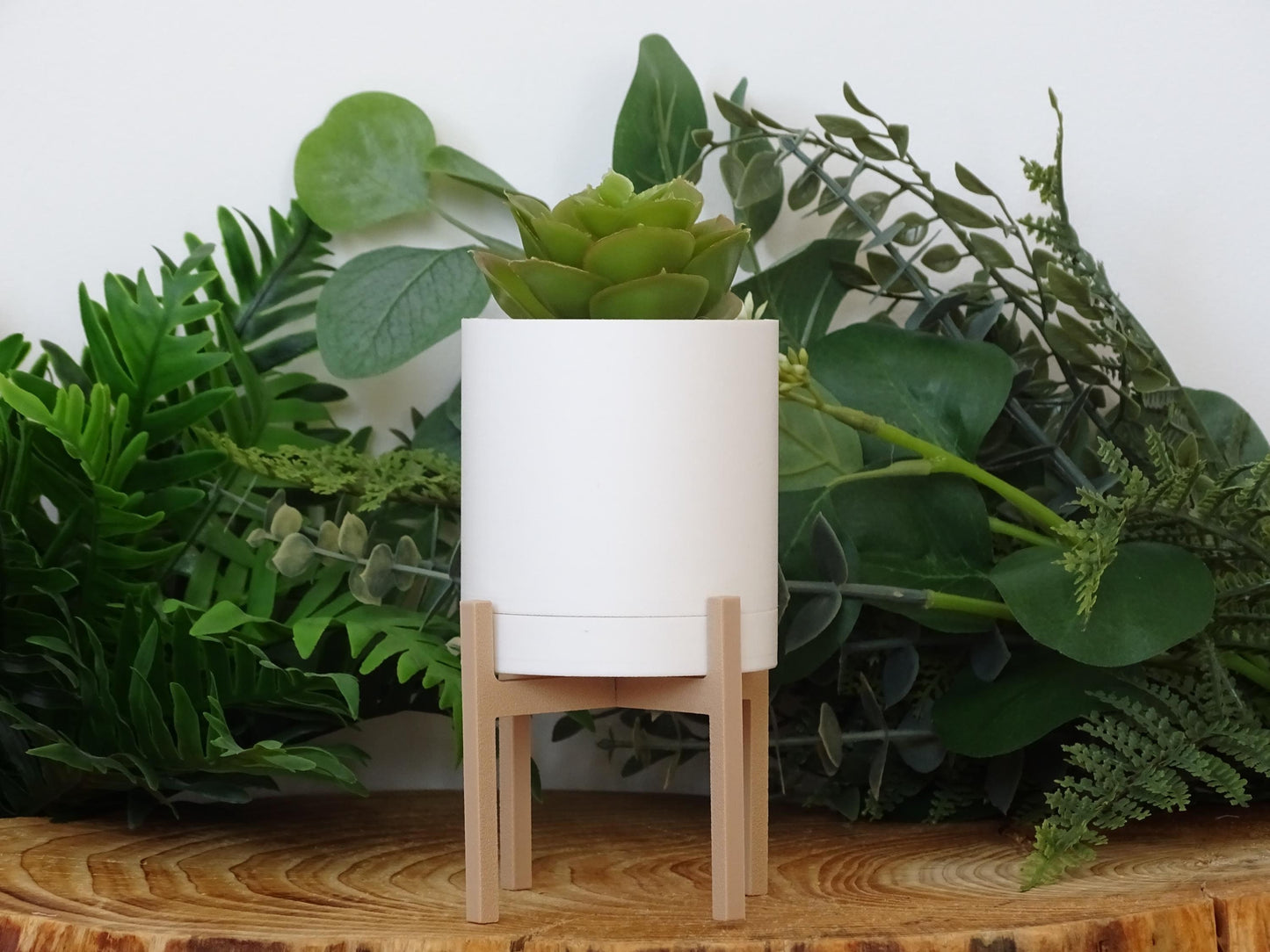Classic Elevated Planter with Drip Tray | Vegan and Eco friendly planter