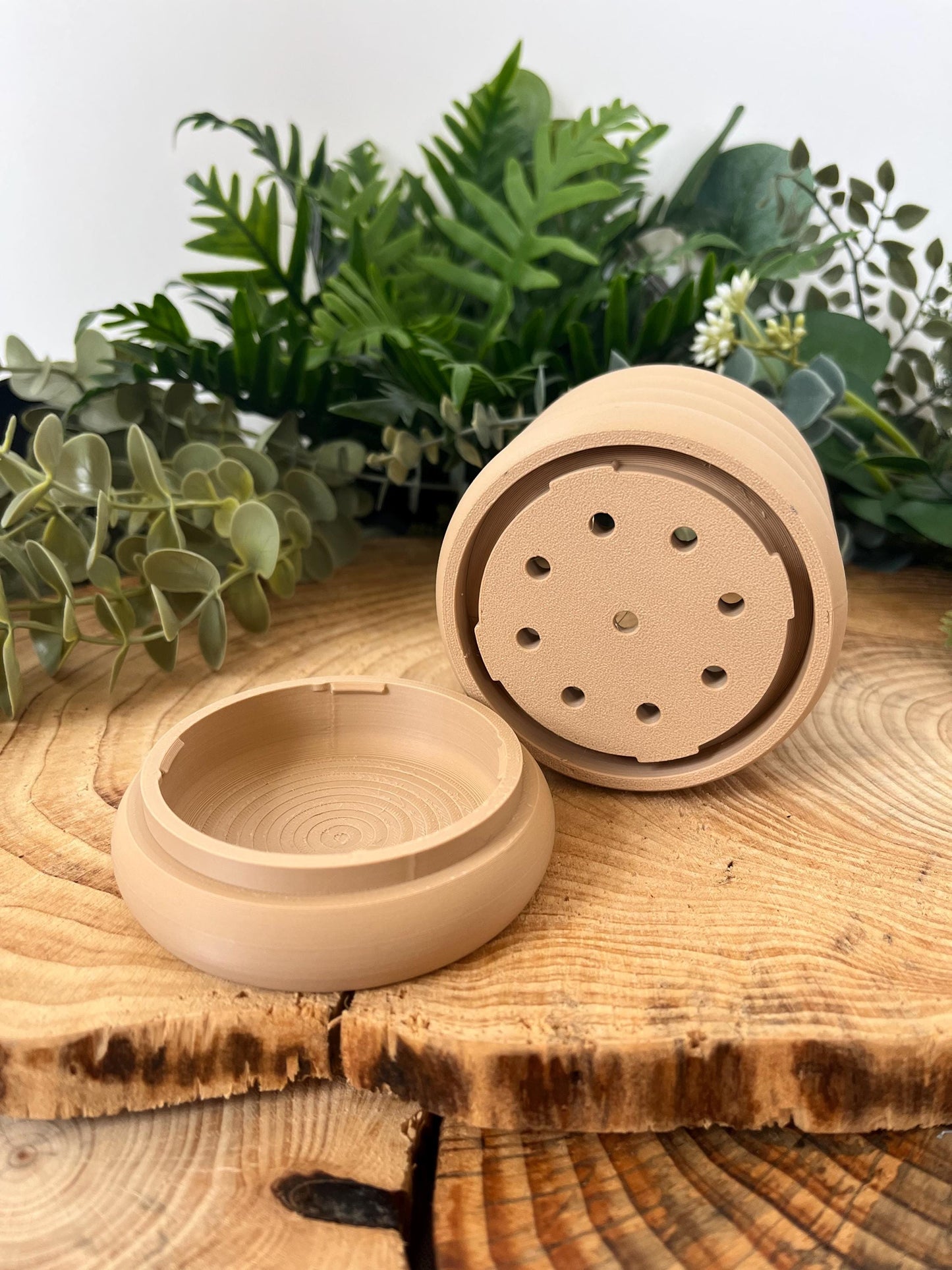 Bubbles, planter with hidden drip tray | Vegan and Eco friendly vase