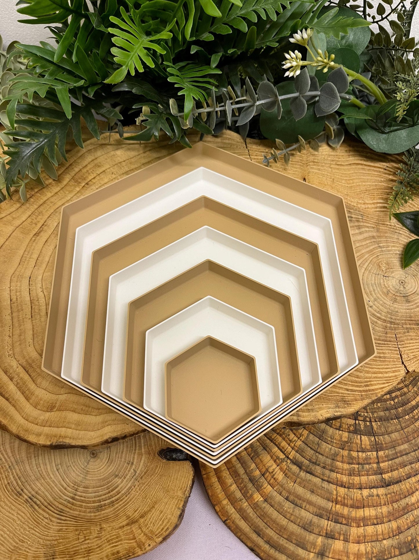 Hexagonal Drainage Tray | Eco friendly | 12 Colours