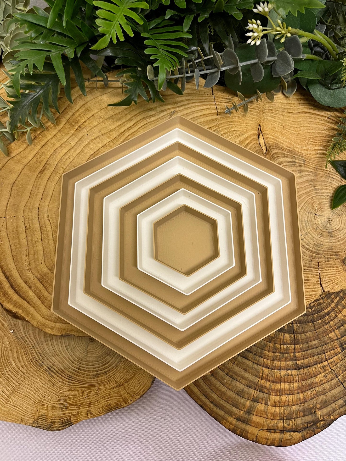 Hexagonal Drainage Tray | Eco friendly | 12 Colours